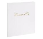 Livre d'or Balacron avec titre 140 pages blanches - 21x19 cm vertical - Couleurs assorties