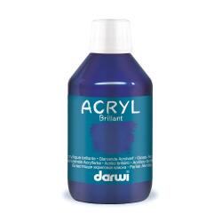 Darwi Flacon de 250 ml de Peinture Acrylique Universelle Brillante - Bleu outremer