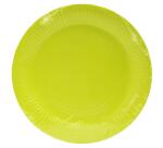 20 round cardboard plates, Ø 23 cm - Kiwi Green
