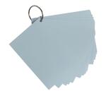Paquet de 50 Flashcards sous film + anneau - bristol dots perforé - Format A6