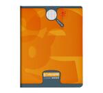 Cahier piqué 8000 CARTE 17x22 cm 140 pages grands carreaux 90 g - Assortis