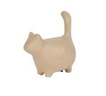 Tirelire chat debout 14x8,5x15cm - Kraft