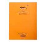 Rhodia Side bloc agrafé côté A4+ 22,3x29,7 cm 80 feuillets Seyès mprf + perforation 4 trous 80g - Orange