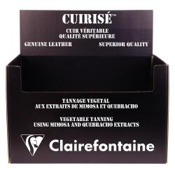 CUIRISÉ - Présentoir Vide pour 24 trousses rondes Cuirisé. - Noir