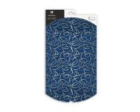 Pochette cadeau, 30x40cm, Arabesques - Bleu