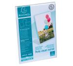 Exacompta A6 Tilted Sign Holder - Crystal