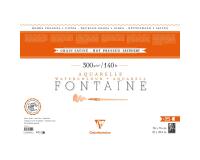 Fontaine paquet 4 bords frangés 25F 56x76cm 300g grain satiné