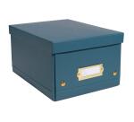 Cajas de almacenamiento NeoDeco - 21,5x28x15cm, A5+ - Azul pato