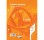 Copies doubles sous film 7000 17x22 cm 120 pages perforées 2 trous grands carreaux 70 g