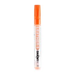 DARWI Marqueur Peinture sur Cuir Pointe Conique Fine 2mm - Orange
