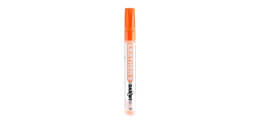 DARWI Marqueur Peinture sur Cuir Pointe Conique Fine 2mm - Orange