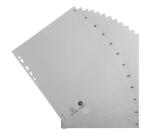 Separadores Separadores con pestañas impresas polipropileno 12/100º - Gris - Gris