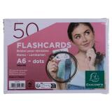 Paquet de 50 Flashcards sous film + anneau - bristol dots perforé - Format A6
