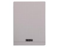 Cahier piqué 8000 POLYPRO A4 96 pages petits carreaux 90 g - Gris