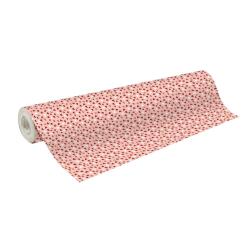 Papier cadeau Alliance, largeur 70 cm - Rouleau de 50 m, Coeurs - Rose