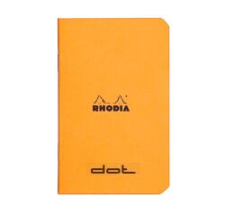 Rhodia Classic Stapledbound Notebooks A7, DOT - Orange|