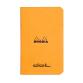 Carnet piqué Rhodia Classic 7,5x12 cm 48p dot non détachables 80g - Orange