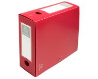 Boite de classement à pression Dos 100mm polypropylène 7/10e Opaque - A4 - Rouge
