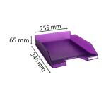 Corbeille à courrier Combo Midi translucide grainé Linicolor