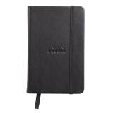 Webnotebook 9x14 cm 192 pages dot papier ivoire 90g fermeture élastique - Noir