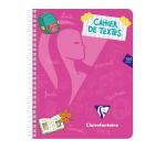 Mimesys cahier de textes reliure intégrale 17x22cm 144 pages grands carreaux couverture polypropylène Couleur aléatoire - Assortis