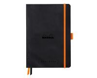Rhodiarama Goalbook souple A5 240 pages dot papier blanc 90g - Noir