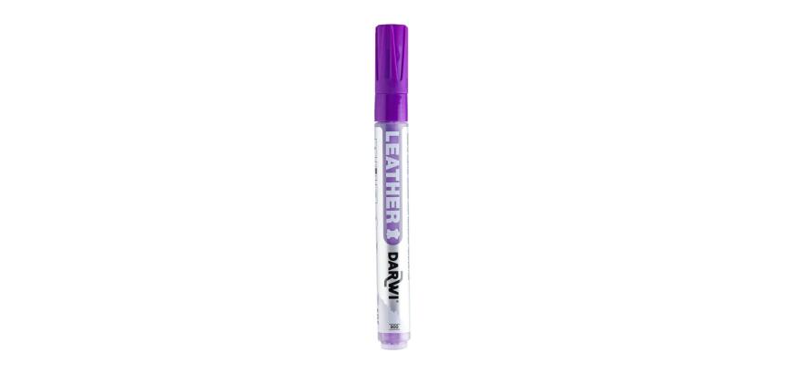 DARWI Marqueur Peinture sur Cuir Pointe Conique Fine 2mm - Violet