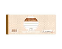 Carnet à souche 101X270 Traites normalisées 50 feuillets - Avoine