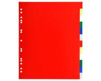 Intercalaires polypropylène souple 12 positions - A4 maxi - Couleurs assorties