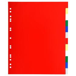 Dividers PP A4+ 12 Part - Assorted colours