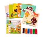 Coffret créatif, Pâte à modeler et gommettes - Multicolore