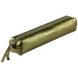 CUIRISÉ Trousse SLIM 4x2,5x19,5 cm - Vert