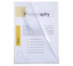 Sachet de 100 pochettes coin polypropylène grainé Budget - A4 - Cristal