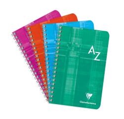 Répertoire reliure intégrale 11x17 cm 180 pages petits carreaux - Assortis