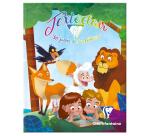 Textoclair Les Fables de La Fontaine cahier de textes brochure rembordée semi-rigide 17x22cm 180 pages grands carreaux NOUVELLE ÉDITION - motif imprimé