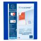 Classeur 2 anneaux cartonné Exacompta Kreacover® personnalisable A4 maxi - Dos 6,4 cm bleu