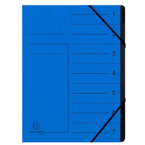 Clasificadores grapados en el lomo Con gomas, grapados - Tamaño: 24,5x32 cm para: A4 - Azul