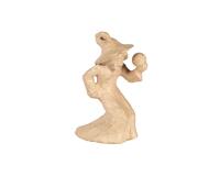 Sorcière avec boule de cristal 15x8x20 cm - Kraft