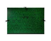 Carton à dessin Annonay 3 cordons 75x118cm vert poignée - Vert