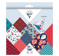 ORIGAMI, Pochette de 60 feuilles 70g/m² 3 formats - Hanayo - Multicolore