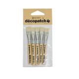 Pack de 5 petits pinceaux pure soie - Beige