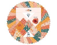 ORIGAMI, Pochette de 60 feuilles 70g/m2 au format 15x15cm - Boho Floral - Multicolore