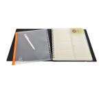 Porte cartes de visite Exacard à pochettes détachables 320 cartes Exactive® - 26,5x25cm - Noir