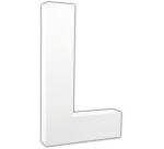 Lettre L 20,5cm - Blanc