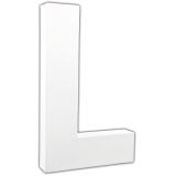 Lettre L 20,5cm - Blanc