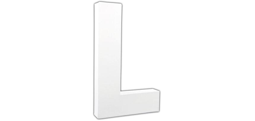 Lettre L 20,5cm - Blanc