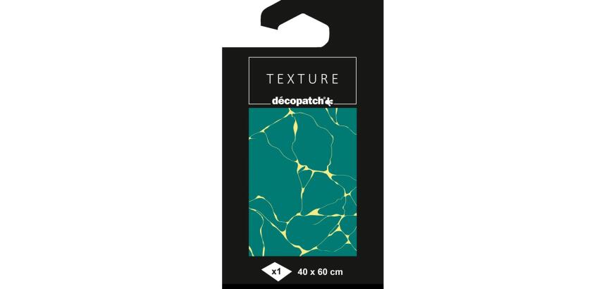 Papier Texture Décopatch n°869 -1 feuille 40x60cm - Vert