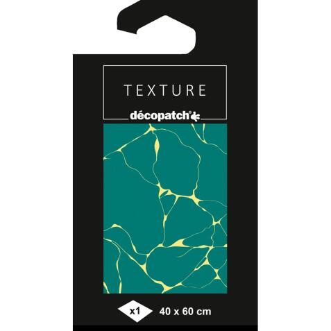 Papier Texture Décopatch n°869 -1 feuille 40x60cm - Vert