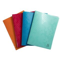 Portalistino Maïa polipropilene flessibile riciclato, 20 buste liscio - A4 - Colori assortiti