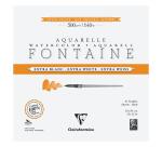 Fontaine Extra Blanc Grain Satiné bloc collé 4 côtés 15F 30x30cm 300g